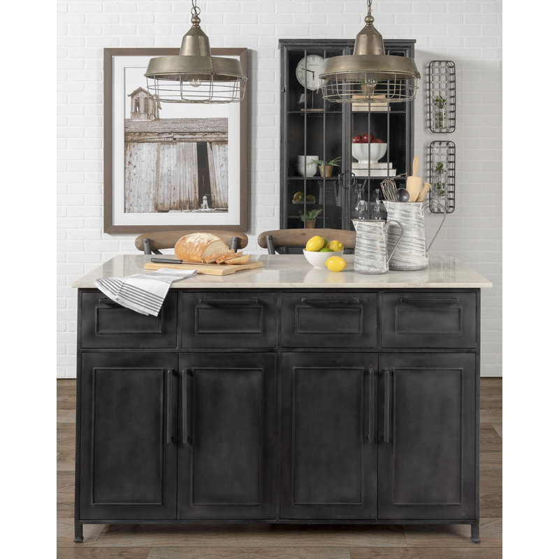AllModern Amani Kitchen Island Marble & Reviews Wayfair.ca